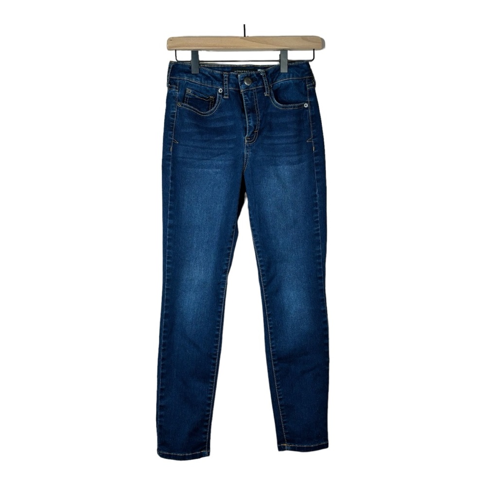 Aeropostale Dark Wash High Waisted Jegging Size 4 Short Petite